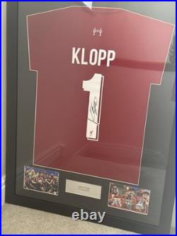 Jurgen Klopp Liverpool Framed Shirt & Signature No COA