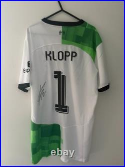 Jurgen Klopp Liverpool Signed Liverpool 23/24 Shirt (Final Season) WithCOA & PROOF