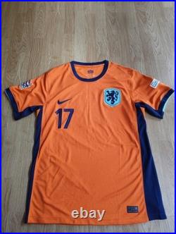 Justin Kluivert Signed Netherlands Shirt With Exact Photo Proof