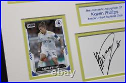 KALVIN PHILLIPS Leeds Utd Framed SIGNED Autograph Card Memorabilia Display COA