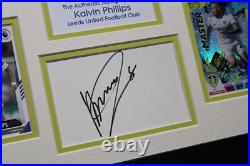KALVIN PHILLIPS Leeds Utd Framed SIGNED Autograph Card Memorabilia Display COA