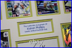 KALVIN PHILLIPS Leeds Utd Framed SIGNED Autograph Card Memorabilia Display COA