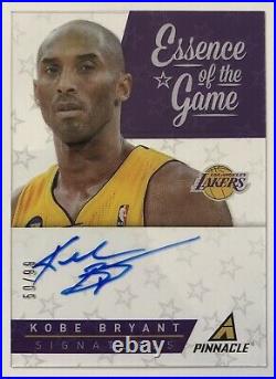 KOBE BRYANT 2013-14 Pinnacle ESSENCE OF THE GAME #50/99 Hand-Signed AUTO RIP