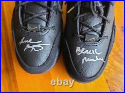 KOBE BRYANT SIGNED K0BE 1 MAMBA DAY Protro Shoes Black Mamba Inscription PANINI