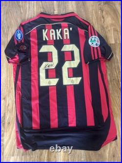 Kaka Signed Ac Milan Home Shirt #22 with Coa included