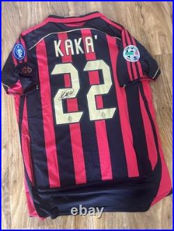 Kaka Signed Ac Milan Home Shirt #22 with Coa included