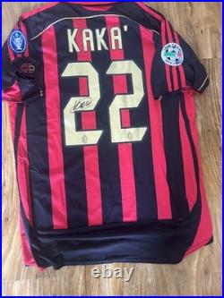 Kaka Signed Ac Milan Home Shirt #22 with Coa included