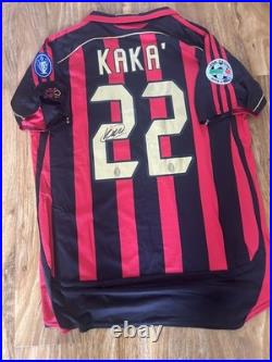 Kaka Signed Ac Milan Home Shirt #22 with Coa included