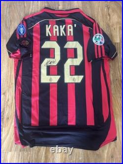 Kaka Signed Ac Milan Home Shirt #22 with Coa included