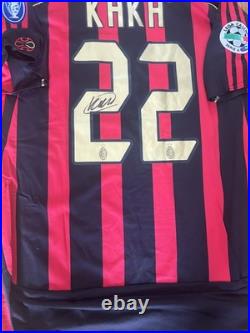 Kaka Signed Ac Milan Home Shirt #22 with Coa included