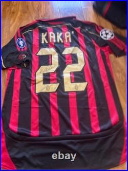 Kaka Signed Ac Milan Home Shirt With COA Included