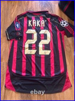 Kaka Signed Ac Milan Home Shirt With COA Included