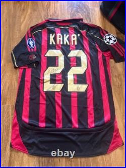 Kaka Signed Ac Milan Home Shirt With COA Included