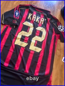 Kaka Signed Ac Milan Home Shirt With COA Included