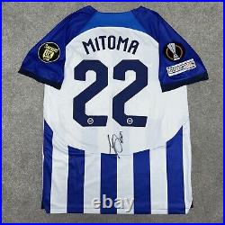 Kaoru Mitoma Signed Brighton 23/24 Football Shirt with COA and Exact Photo Proof