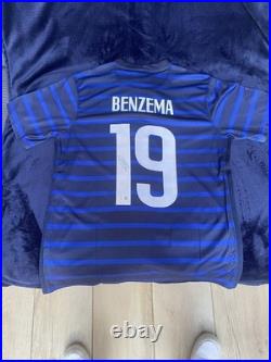 Karim Benzema Signed silver ink France 20/21 shirt Beckett Authenticated