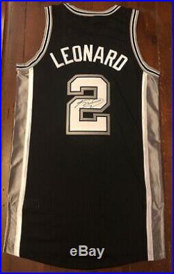 Kawhi Leonard Authentic Adidas Spurs Jersey Autographed Signed Raptors