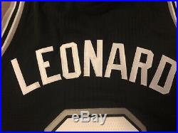 Kawhi Leonard Authentic Adidas Spurs Jersey Autographed Signed Raptors