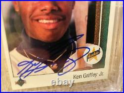 Ken Griffey Jr 1989 Upper Deck Autograph Signed RC Rookie Card #1 BAS 10 Auto