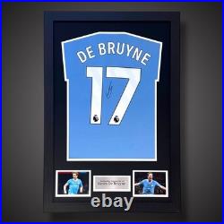 Kevin De Bruyne Manchester City Hand Signed Framed Shirt With COA £325