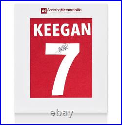 Kevin Keegan Signed Liverpool Shirt Shankly Tee, Number 7 Gift Box
