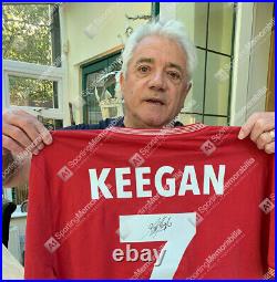 Kevin Keegan Signed Liverpool Shirt Shankly Tee, Number 7 Gift Box