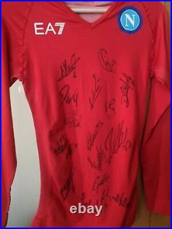 Khvicha Kvaratskhelia & Napoli Squad HAND SIGNED Thermal Scudetto Season