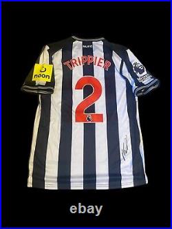 Kieran Trippier Newcastle United Hand Signed Home Shirt 2023-24