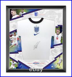 Kieran Trippier SIGNED & FRAMED England EURO 2020 JERSEY AFTAL COA