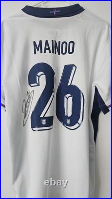 Kobbie Mainoo Hand Signed England Shirt