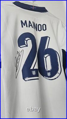 Kobbie Mainoo Hand Signed England Shirt