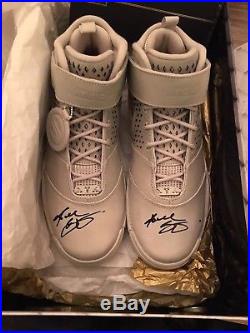 Kobe Bryant Dual Signed Nike FTB ZOOM II PANINI COA auto PSA DNA UDA