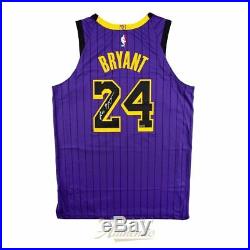 Kobe Bryant Lakers Signed #24 2019 Nike City Edition Authentic Jersey Panini