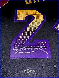 Kobe Bryant Lakers Signed Adidas Limited Edition Black Vibe Jersey