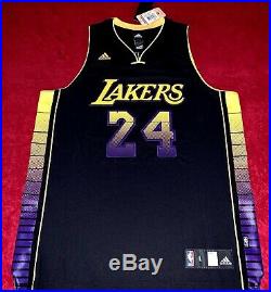 Kobe Bryant Lakers Signed Adidas Limited Edition Black Vibe Jersey