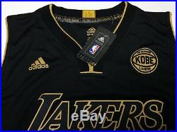 Kobe Bryant Signed Black Mamba Adidas Final Game Basketball Jersey Panini