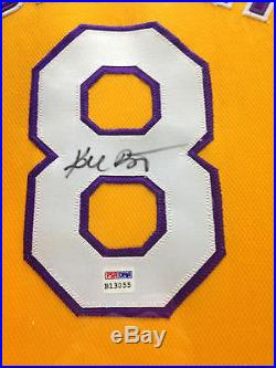 Kobe Bryant Signed framed Lakers #8 Jersey BOLD Full autograph 36x44 PSA COA