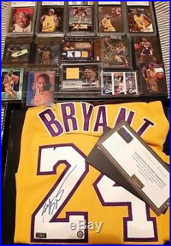 Kobe Bryant signed autograph jersey! 10/24, plus Rookie cards and more