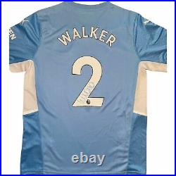 Kyle Walker Signed 21/22 Manchester City Home Shirt