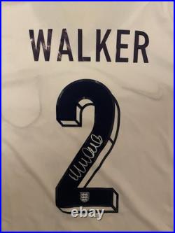 Kyle Walker Signed England Euro 2024 Shirt with COA and Proof