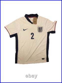 Kyle Walker Signed England Euro 2024 Shirt with COA and Proof