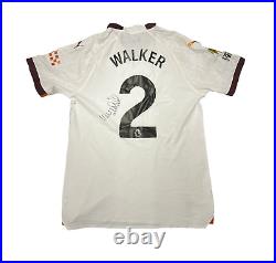 Kyle Walker Signed Player/Match Issued Manchester City Football Away Shirt