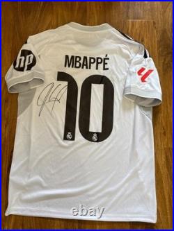 Kylian Mbappe hand signed Real Madrid Home Short With COA Included