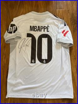 Kylian Mbappe hand signed Real Madrid Home Short With COA Included