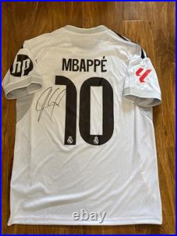 Kylian Mbappe hand signed Real Madrid Home Short With COA Included