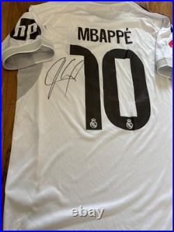 Kylian Mbappe hand signed Real Madrid Home Short With COA Included