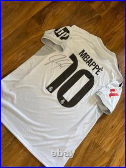 Kylian Mbappe hand signed Real Madrid Home Short With COA Included