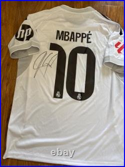 Kylian Mbappe hand signed Real Madrid Home Short With COA Included
