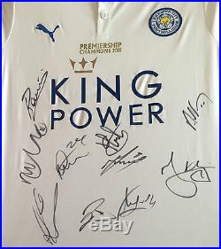 Leicester City Signed Premiership Champions Football Ltd 2016+photo Proof