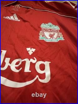 LFC Football Shirt Signed Gerrard